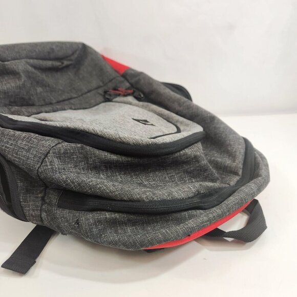 Quiksilver Backpack Grey Black Red - Picture 7 of 14